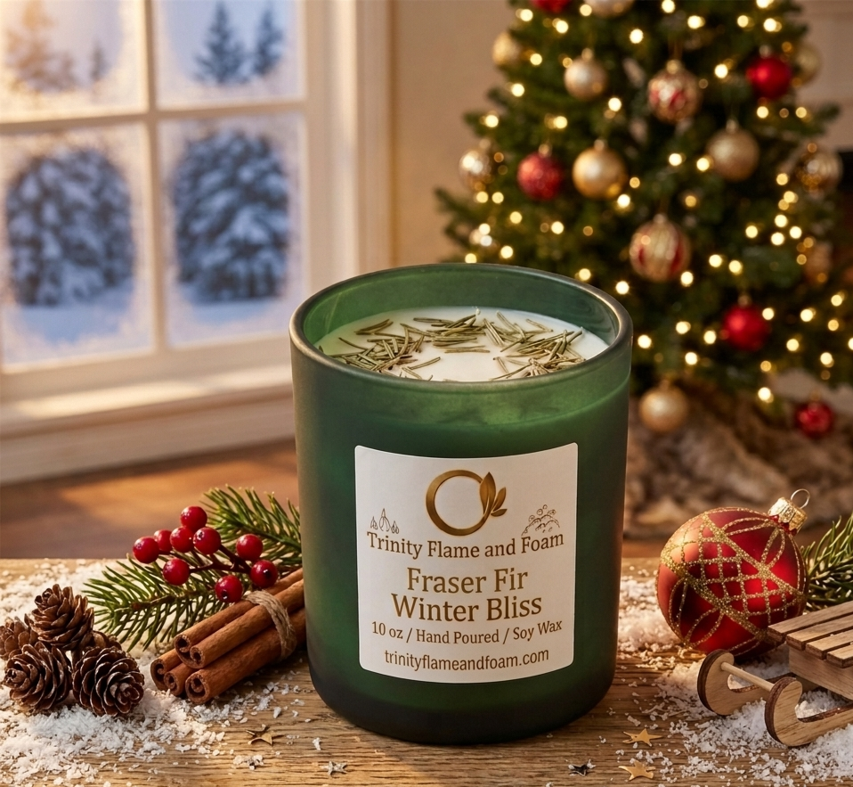 Fraser Fir Winter Bliss wickless soy wax candle