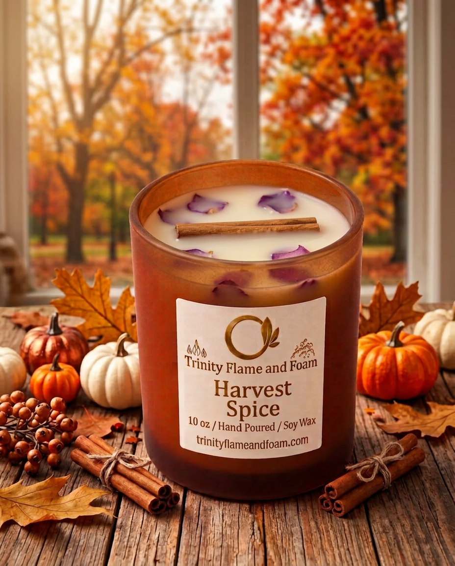 Harvest Spice wickless soy wax candle